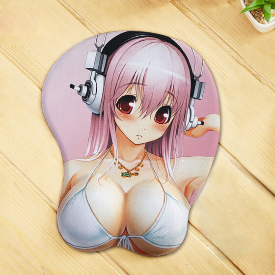 Japanese Anime Soft Breast 3D Mouse Pad Mat With Wrist Rest