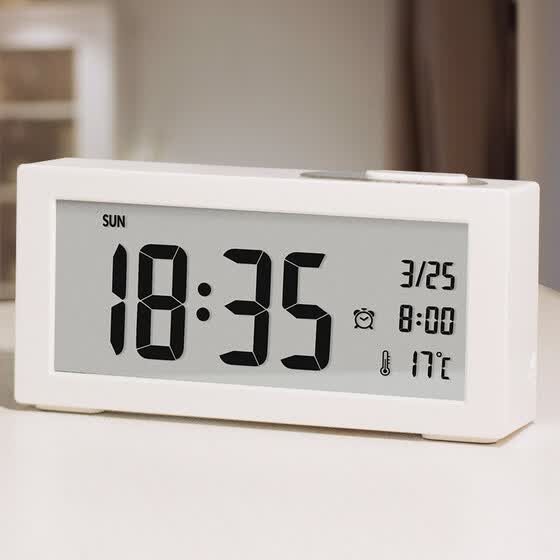 Shop Code Shi Alarm Clock Creative Children S Electronic Student Luminous Intelligent Temperature Small Alarm Clock Mute Led Display Bedside Digital Alarm Clock Q168 1 White Online From Best Quartz Watches On Jd Com Global
