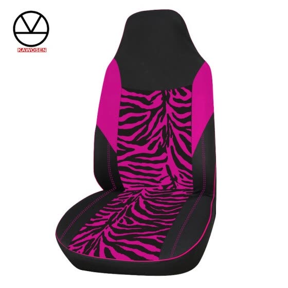 Shop 1pcs Velvet Fabric Pink Zebra Car Seat Cover Universal
