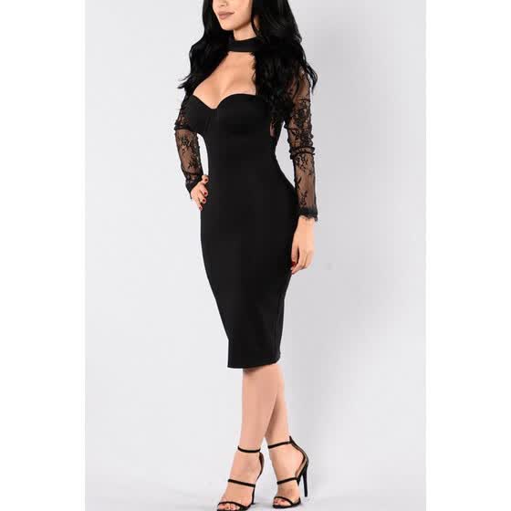 Shop Women Lace Floral Party Bodycon Dress Online from Best Evening