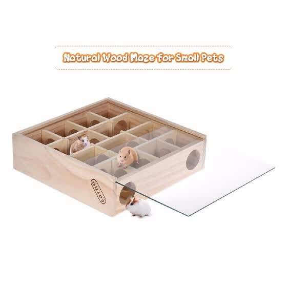 De Laberinto Mascotas Madera Masticar Para Juguete Túnel Natural shCtdQr