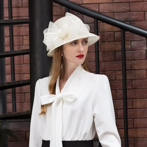 white formal hat
