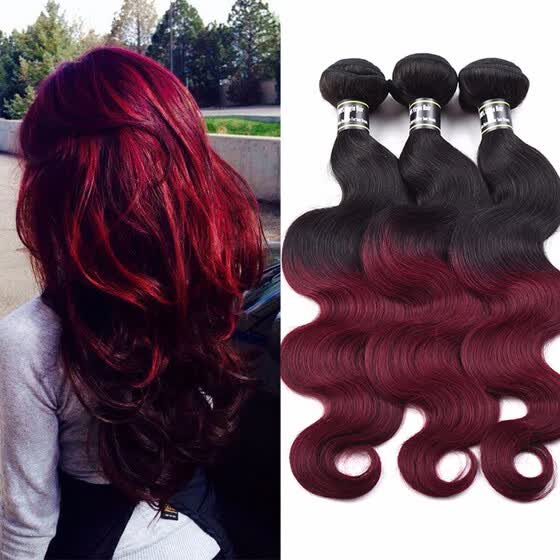 Shop Amazing Star Ombre Peruvian Virgin Hair Body Wave Weft 3