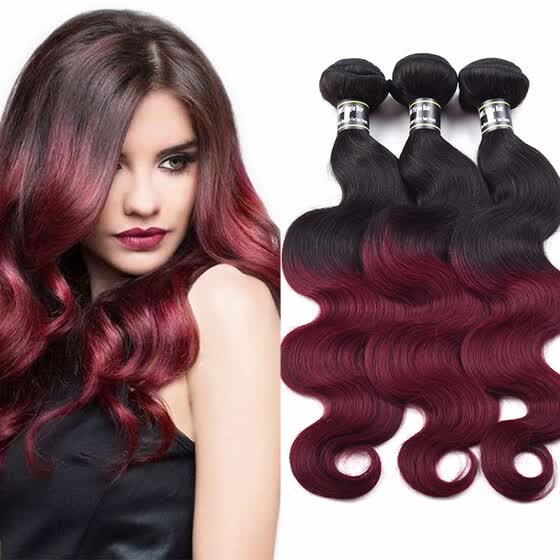 Shop Amazing Star Body Wave Brazilian Virgin Hair 3 Bundles Ombre