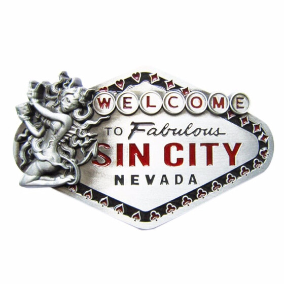 Men Belt Buckle Sin City Sign Belt Buckle Gurtelschnalle Boucle de ceinture