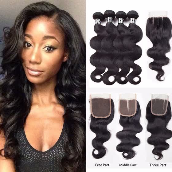 Shop Amazing Star Indian Virgin Hair Body Wave Bundles With