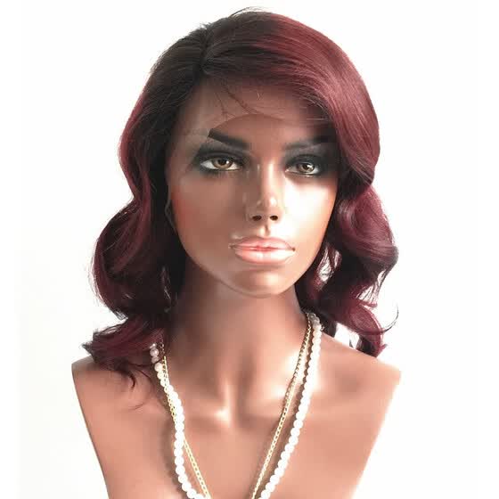 Shop T Top Hair Burgundy Ombre With Dark Roots Natural Wave Lace