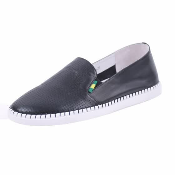 ladies soft leather flat shoes