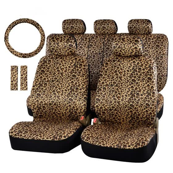 Shop Kawosen Luxury Leopard Print Car Seat Cover Universal Fit
