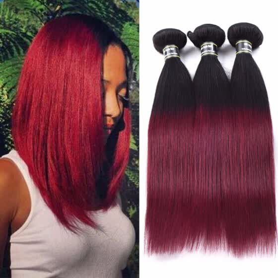 Shop Amazing Star Brazilian Omber Straight Hair 3 Bundles Virgin