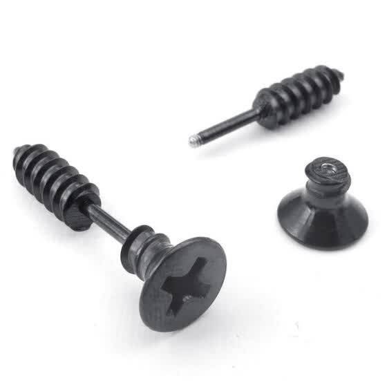 Shop Hpolw Mens Stainless Steel Novelty Punk Rock Screw Stud