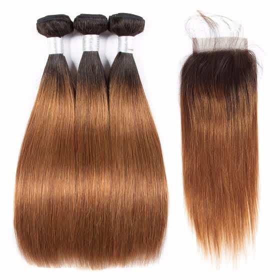 Shop Hcdiva Hair Ombre Brazilian Hair Straight Ombre Bundles With