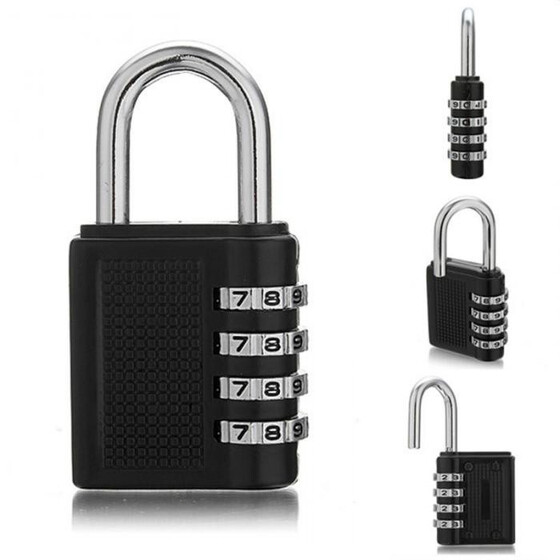 Set Of 2 Digit Combination Number Padlock Lock Luggage Suitcase