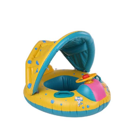 yellow baby pool float