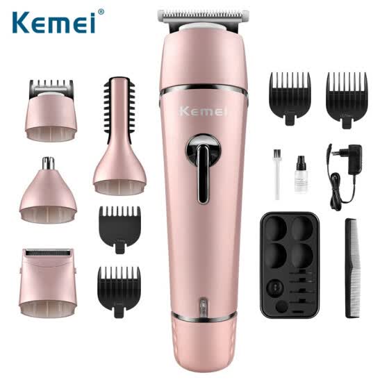 Shop 6 In 1 Rechargeable Hair Trimmer Multifunction Hair Clipper