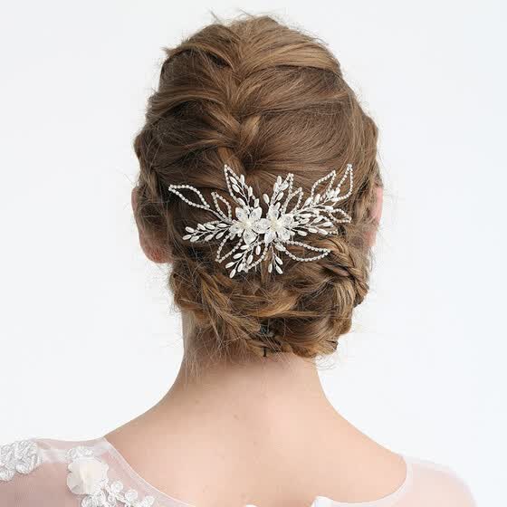 Shop Gorgeous Handmade Silver Crystal Hair Comb For Women Wedding