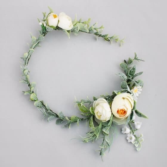 floral bridal hair wreath