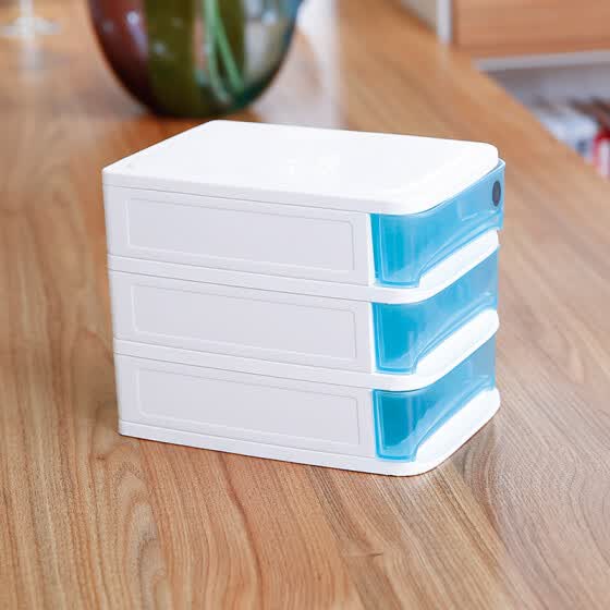 Shop Citylong Plastic Desktop Storage Cabinet Small Three Layer