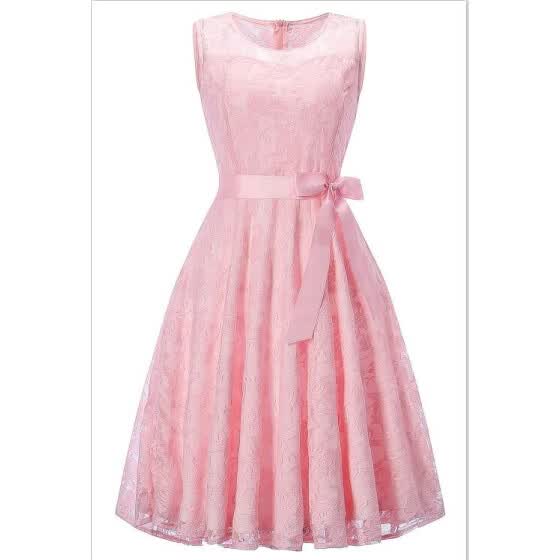 Shop Summer Girls Sleeveless Princess Dress Homecoming Dress Girl Lace ...