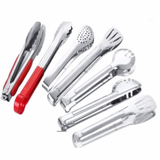 Shop Cntomlv Bbq Tongs Silicone Cover Handle Kitchen Tongs Lock