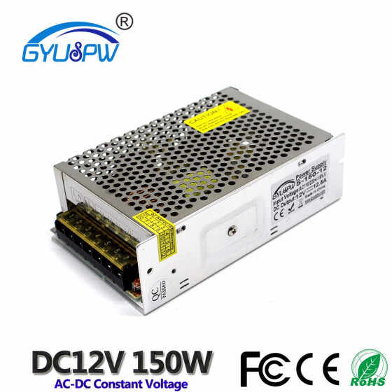 150W 12V 12.5A Single Output Switching power supply for LED Strip light AC to DC