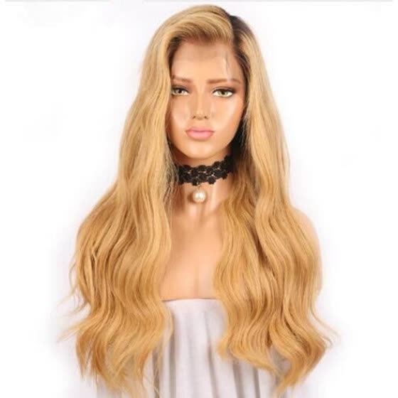 Shop T Top Hair Blonde Ombre Long Body Wave Lace Front Human Hair