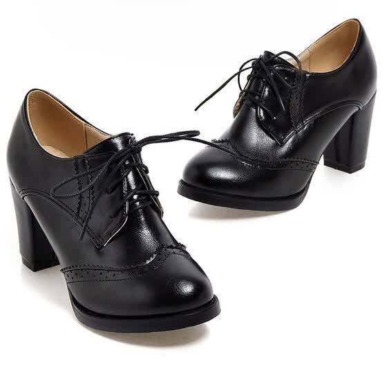 high heel lace up shoes