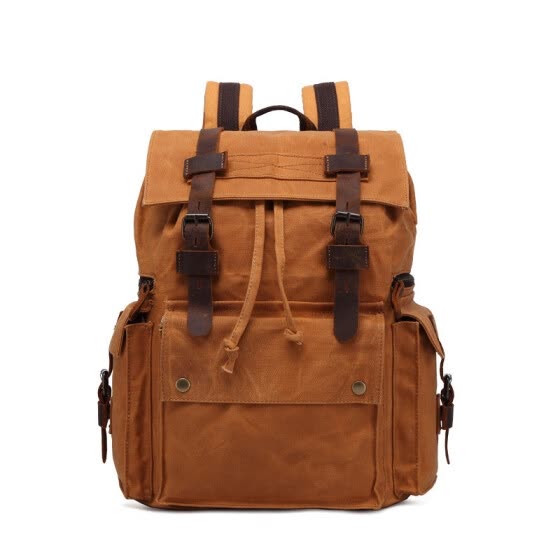 luxury canvas backpack