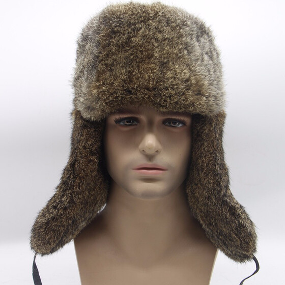 Fashion Men Baseball Cap Old Men/'s Warm Earflaps Peaked Cap Lei Feng Hat Winter