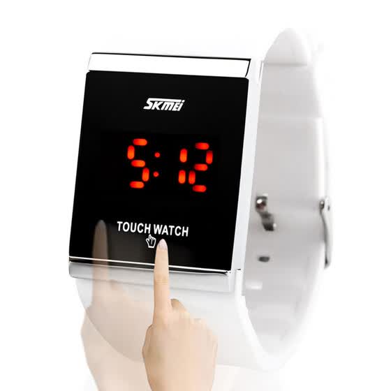 touch screen led couple watch