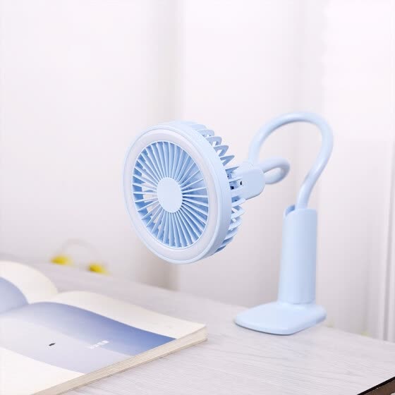 Shop Portable Usb Fan Flexible With Led Light 2 Speed Adjustable