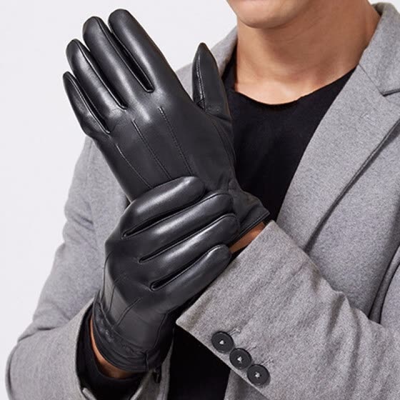 mens leather gloves warm