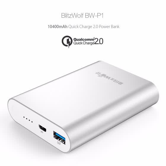 Shop Original Blitzwolf 10400mah Quick Charge 2 0 Power Bank