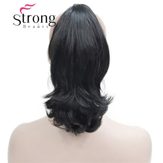 Shop Strongbeauty 12 Dual Use Wavy Styled Clip In Claw Ponytail