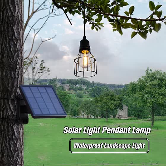 1 Packs Solar Light Pendant Lamp Waterproof Outdoor Landscape 1 Packs Solar Light Pendant Lamp Waterproof Outdoor Landscape With 3 Modes Setting Warm