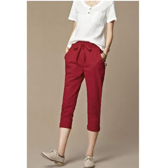 womens cotton pants for summer