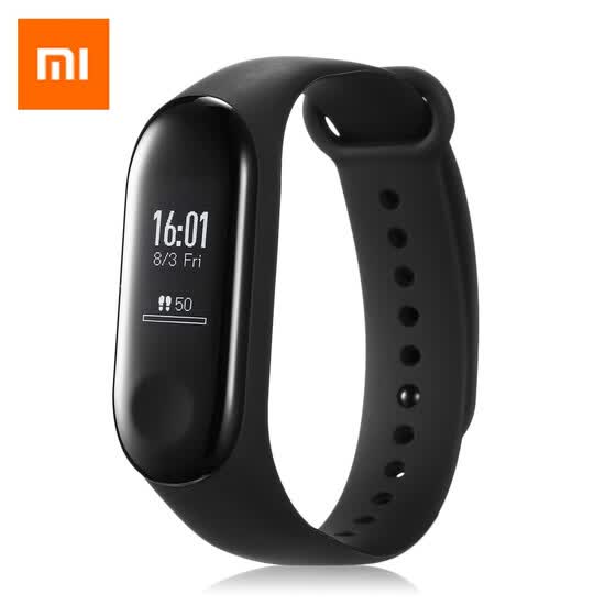 original xiaomi mi band 3 smart watch oled display heart rate monitor bracelet international version