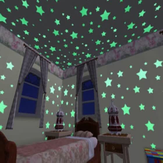 Shop Mymei 100pc Home Wall Glow In The Dark Space Star Stickers