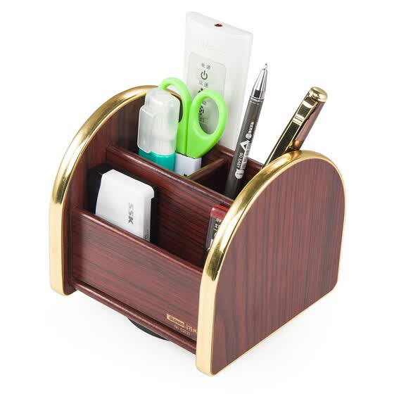 Jinlongxing Glosen 360 Rotating Wooden Pen Holder Creative Rotating Wooden Pen Holder Creative