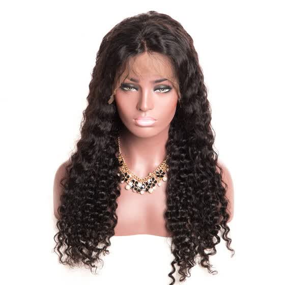Shop Glueless Full Lace Human Hair Wigs For Black Women Deep Wave