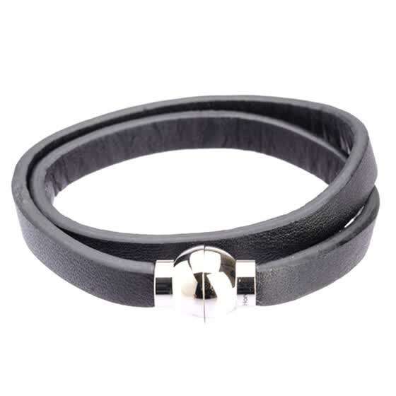 Long Trip Double Leather Band Cutting Wire Bracelet Online Leather Band Cutting Wire Bracelet