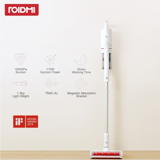 Xiaomi Roidmi F8 Original Vacuum Cleaner Low Noise Home Handheld Dust Collector household Bluetooth LED Multifunctional Brush