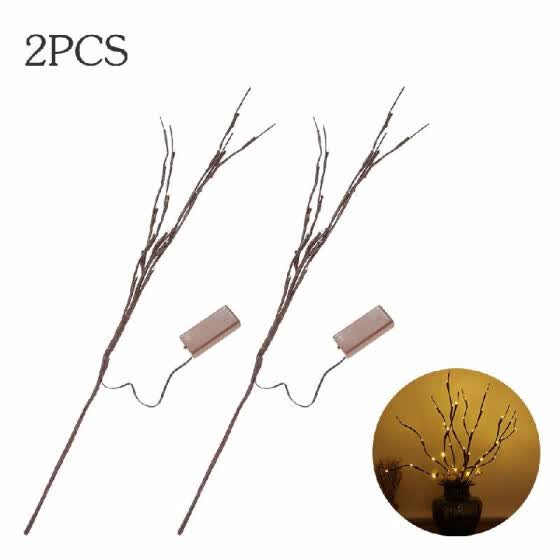 Shop 20 Led Light Twig Willow Branches Design Battery Powered