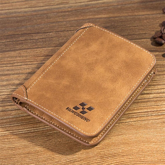 Men/'s Leather Small Wallet ID Credit Card holder Bifold Coin Purse Pocket Clip L