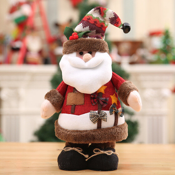 Christmas Standing Santa Claus//Snowman//Reindeer Doll Table Decoration Supplies
