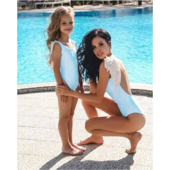 matching baby and mum swimwear