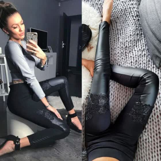 skinny shiny leggings