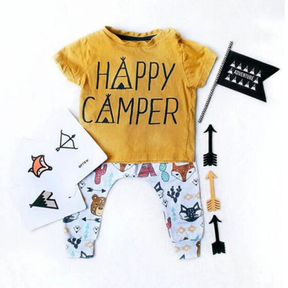0-24M Newborn Baby Girls Clothes Hooded Tops T-shirt Camo Pants Leggings Outfits