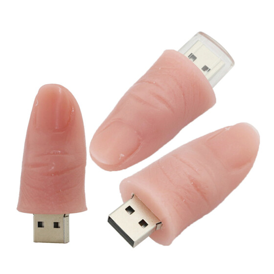 New 16GB Cartoon Finger model USB 2.0 Flash Memory Stick Pen Drive High Qualtiy