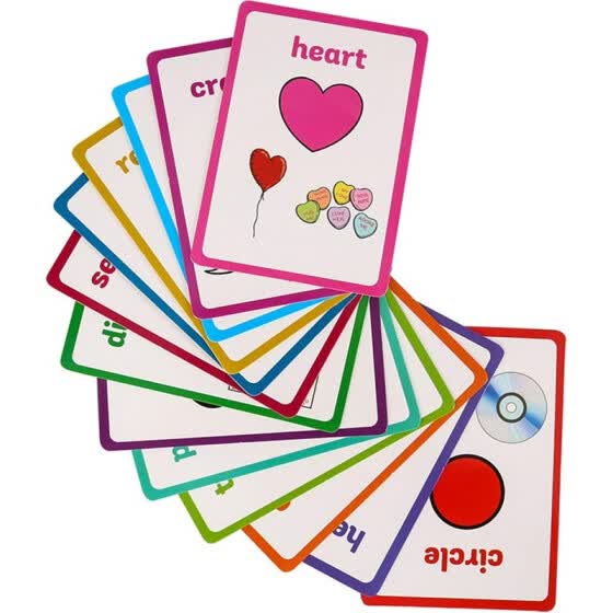 Shop 13 Pc Color Flash Cards English Word Learning